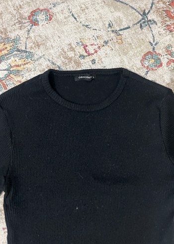 Siyah Kadın Uzun Kollu İnce Triko Kazak - Görsel 3