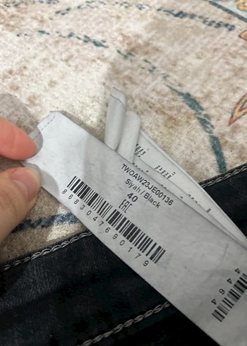 Düğmeli Gri Kadın Midi Denim Pantolon - Görsel 5