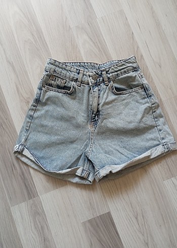 Loose Fit Mini Denim Şort