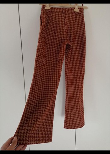 BSL FASHION ekose retro vintage Pantolon