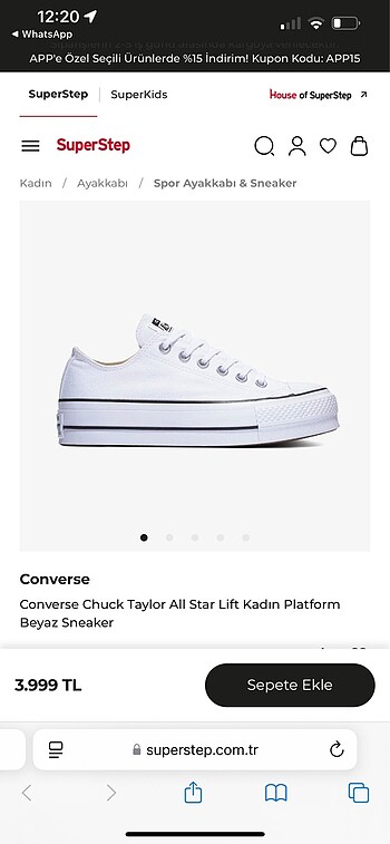 Converse Converse all star canvas platform