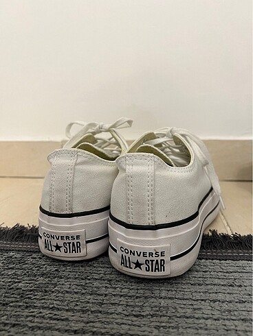 38 Beden beyaz Renk Converse all star canvas platform