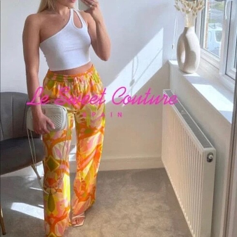 Zara Zara desenli pantolon