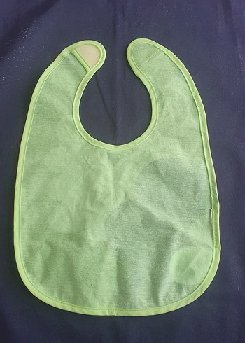 Renkli Yeşil, Cırt Bağlamalı Bebek Önlüğü - Görsel 2