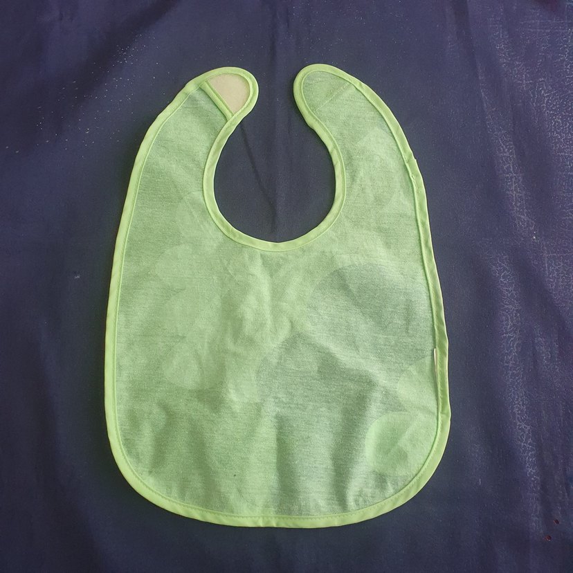 Renkli Yeşil, Cırt Bağlamalı Bebek Önlüğü - Görsel 2