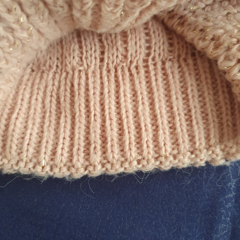 Kadın Bej Örgü Bere Çift Ponponlu - Görsel 3