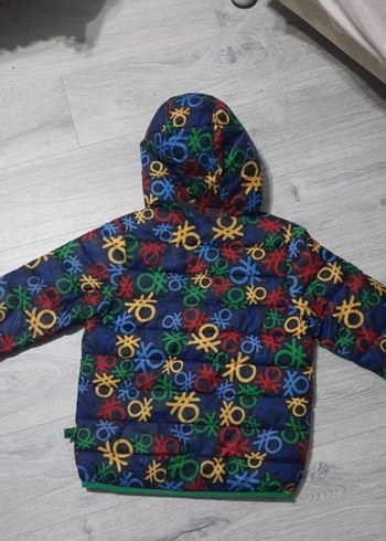Benetton Renkli Kapüşonlu Erkek Çocuk Mont - Görsel 2