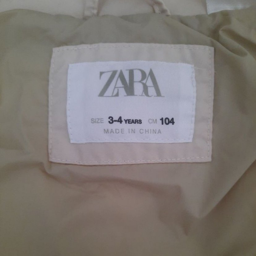 Zara Krem Fermuarlı Çocuk Şişme Yelek - Görsel 2