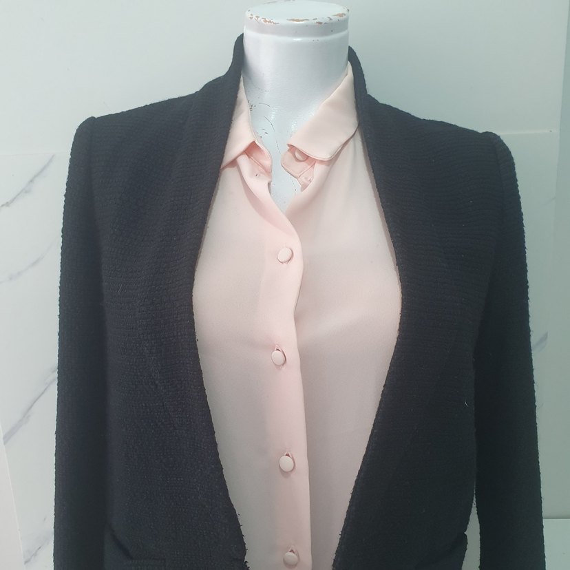 Mango Siyah Mini Kadın Blazer Ceket - Görsel 3