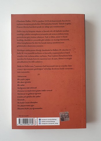 Auschwitz'in Külleri - Charlotte Delbo - Görsel 2