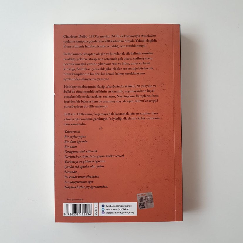 Auschwitz'in Külleri - Charlotte Delbo - Görsel 2