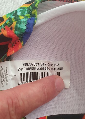 42 Beden çeşitli Renk Çiçek Desenli Mini İpli Bikini
