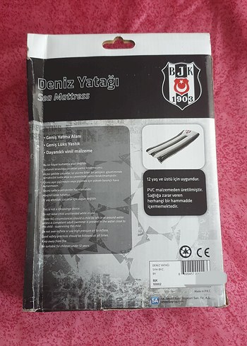 Diğer Beşiktaş Lisanslı Deniz Yatağı 180x80 cm