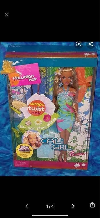 Barbie Aloha hawaii cali hair bebek