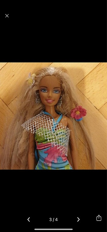 Beden Barbie Aloha hawaii cali hair bebek