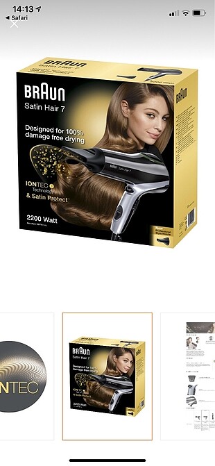 Braun fön makinesi
