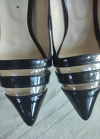 Abiye Stiletto çok şık siyah kadın ayakkabı