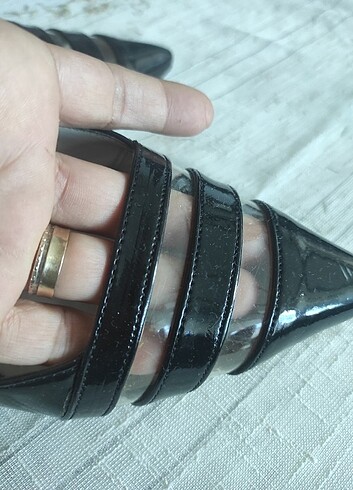 40 Beden siyah Renk Stiletto çok şık siyah kadın ayakkabı