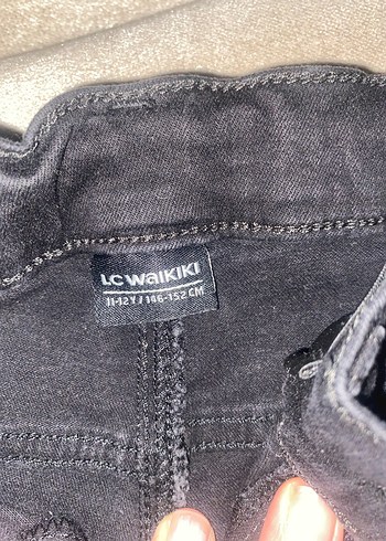 Kadın Siyah Normal Boy Denim Pantolon - Görsel 2