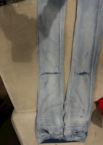 Siyah Kadın Midi Boy Denim Pantolon - Görsel 10