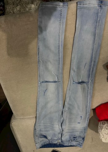 Siyah Kadın Midi Boy Denim Pantolon - Görsel 11