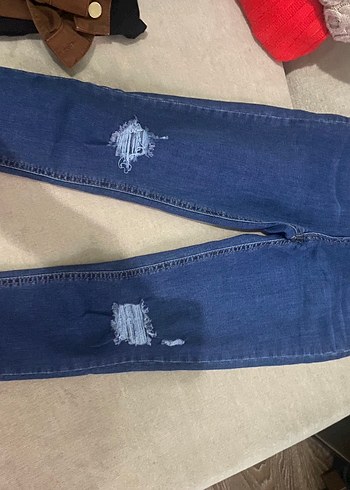 Siyah Kadın Midi Boy Denim Pantolon - Görsel 3