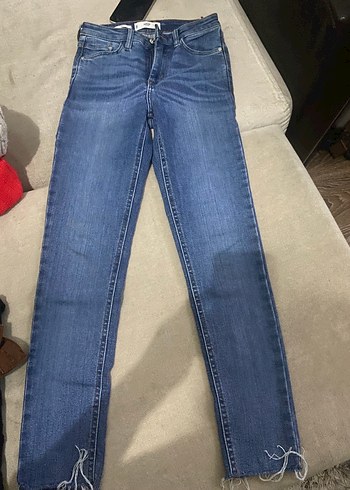 Siyah Kadın Midi Boy Denim Pantolon - Görsel 6