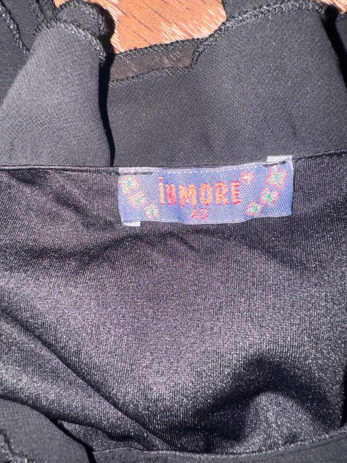 Uzun Kollu Siyah Gotik Abiye Elbise - Görsel 4