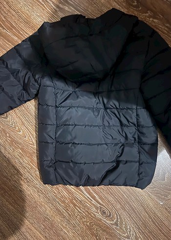 Siyah Kapüşonlu Fermuarlı Ceket - Görsel 2