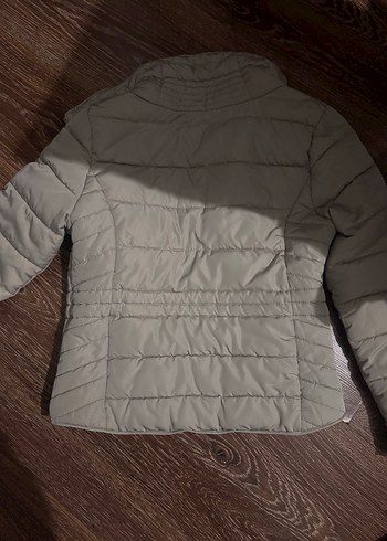 Kürklü Bej Kadın Kısa Kışlık Mont - Görsel 6