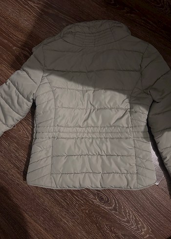 Kürklü Bej Kadın Kısa Kışlık Mont - Görsel 2