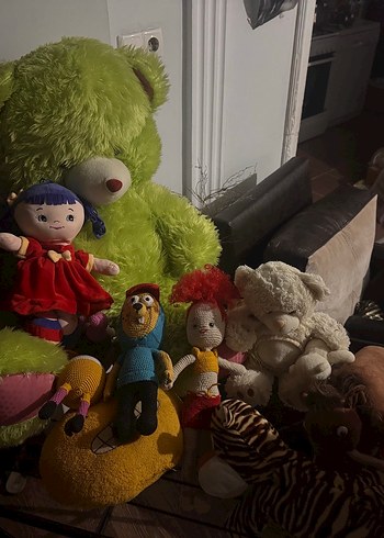 Diğer Renkli ve Çoklu Peluş Oyuncak Seti