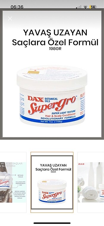 Beden Renk Dax supergro yavaş uzayqn saç bakım kremi