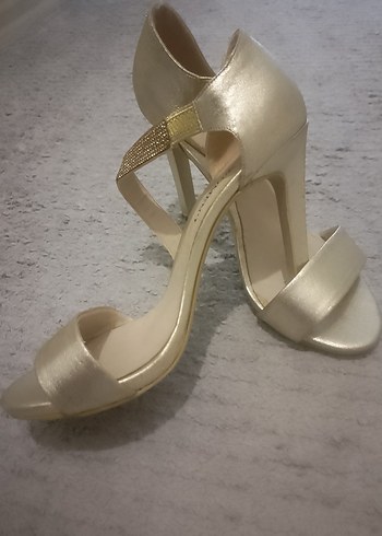 bantlı ince topuk şık abiye ayakkabı - Görsel 3