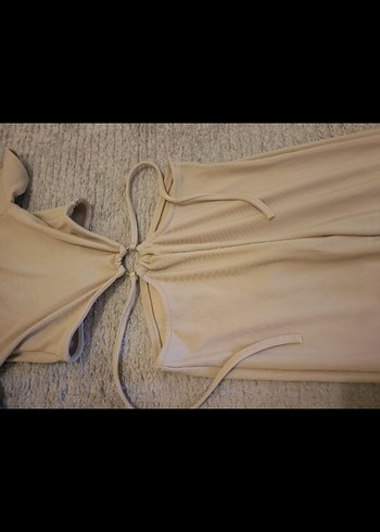 Bej tulum dekolteli - Görsel 3