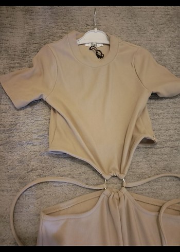 Bej tulum dekolteli - Görsel 2