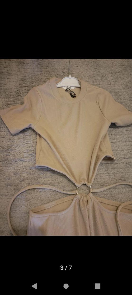 Bej tulum dekolteli - Görsel 2