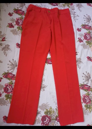 Kadın Kumaş Pantolon Seti - Renkli ve Rahat - Görsel 3