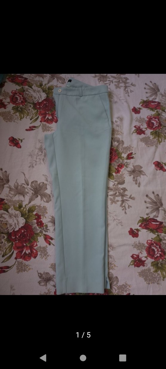 Kadın Kumaş Pantolon Seti - Renkli ve Rahat - Görsel 5