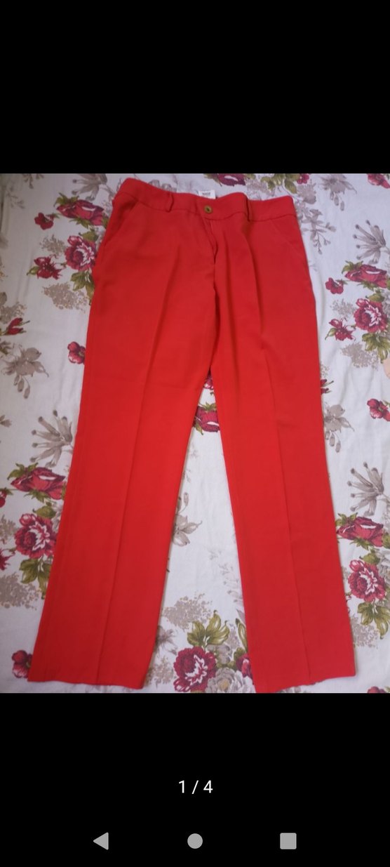 Kadın Kumaş Pantolon Seti - Renkli ve Rahat - Görsel 3