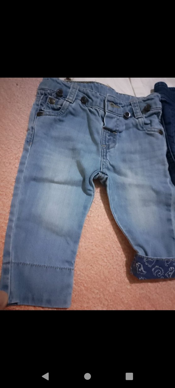 Erkek Çocuk Rahat Kesim Denim Pantolonlar polo yaka gömlek pamuk - Görsel 2
