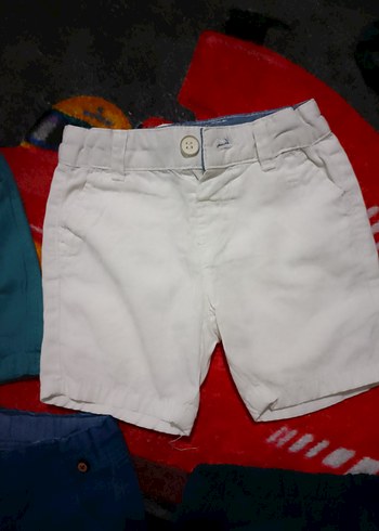 Renkli Pamuklu Erkek Çocuk Şortları 6/9 9/12 ay aralığı bedenler - Görsel 7