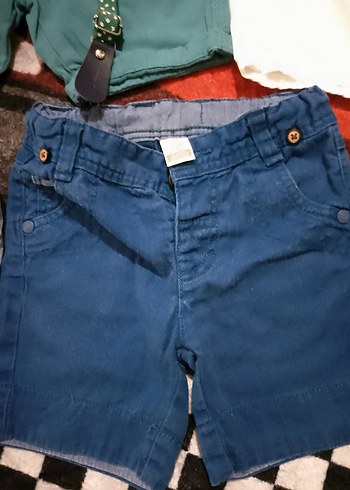 Renkli Pamuklu Erkek Çocuk Şortları 6/9 9/12 ay aralığı bedenler - Görsel 4