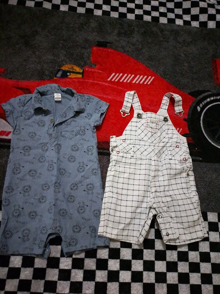 erkek bebek tulum salopet 6/9 ay - Görsel 2