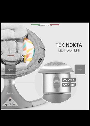 3 Kademe Sırt Ayarlı Gri Bebek Ana kucağı - Görsel 8