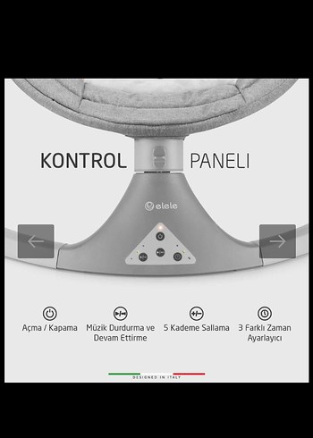 3 Kademe Sırt Ayarlı Gri Bebek Ana kucağı - Görsel 7