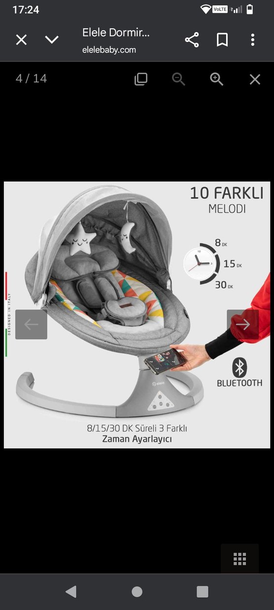 3 Kademe Sırt Ayarlı Gri Bebek Ana kucağı - Görsel 4