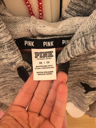 xs Beden gri Renk Victoria secret pink hirka