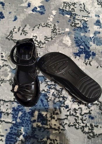 Kız Çocuk Siyah Bağcıklı Gotik Babet - Görsel 3