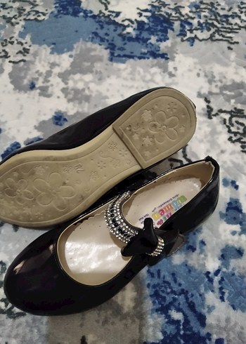 Kız Çocuk Siyah Rugan Tokalı Babet - Görsel 3